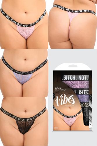 Bitch 3-Pack Strings – Curvy – Vibes