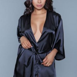 Amora Kimono Met Hart – Zwart – Be Wicked