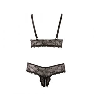 Bra and crotchless G-string – Cottelli Collection