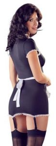 Sexy Dienstmeisje Kostuum Met Jarretels – Cottelli Collection