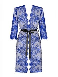 Cobaltess Kanten Kimono – Blauw – Obsessive