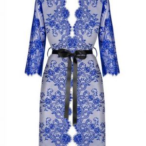 Cobaltess Kanten Kimono – Blauw – Obsessive
