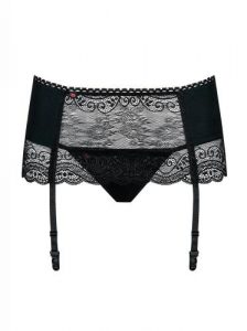 Miamor Jarretel Gordel Met String – Zwart – Obsessive