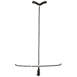 Halsband met ketting – Zwart – Cottelli Collection