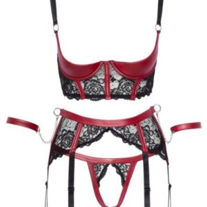 Shelf Jarretel Setje – Zwart – Cottelli Bondage