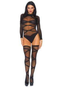 Truth Or Dare Body & Kousen Set – Zwart – Leg Avenue
