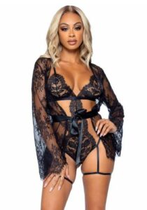 Set Body & Jasje All Romance – Zwart – Leg Avenue